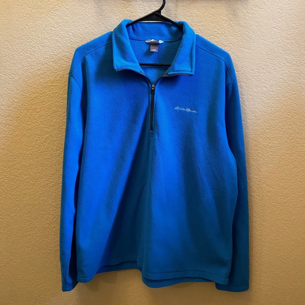 Eddie Bauer Men's Large Blue Fleece